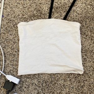 White crop top